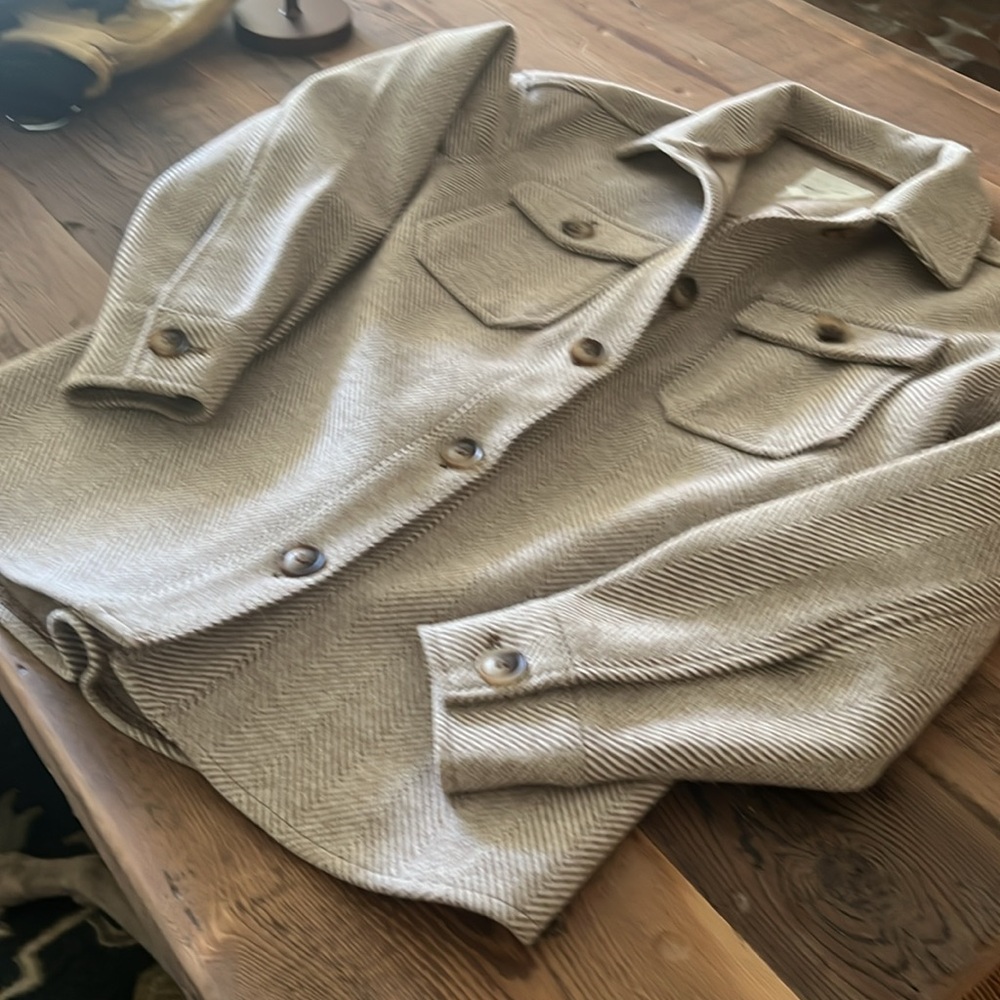 Classy Fall Tweed Shirt Jacket XS